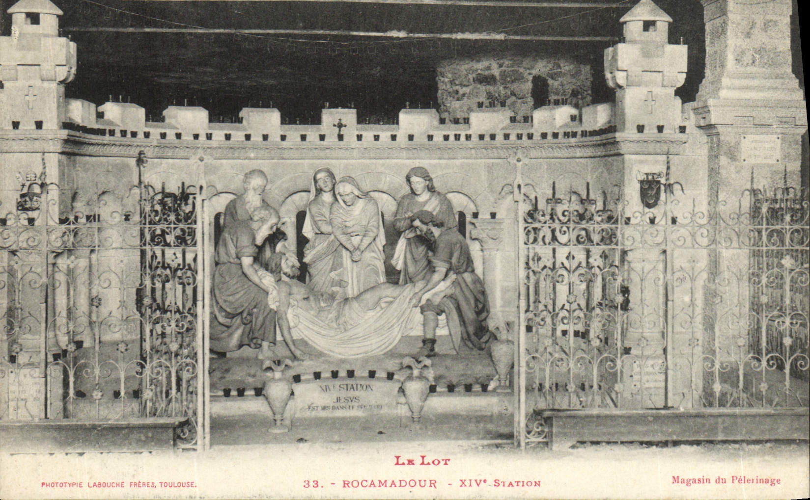 CPA Le Lot Rocamadour 14eme station