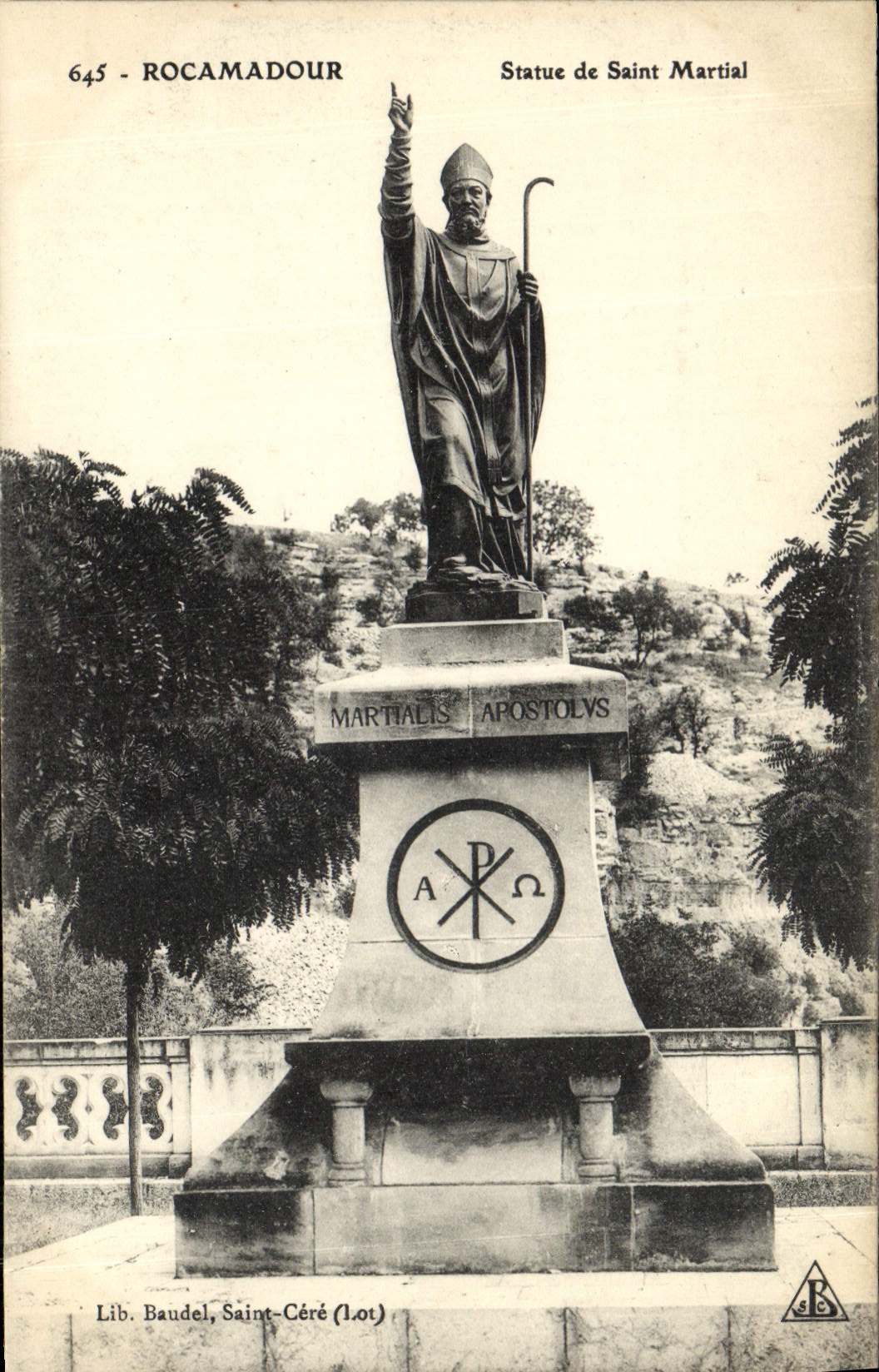CPA Rocamadour Statue De Saint Martial