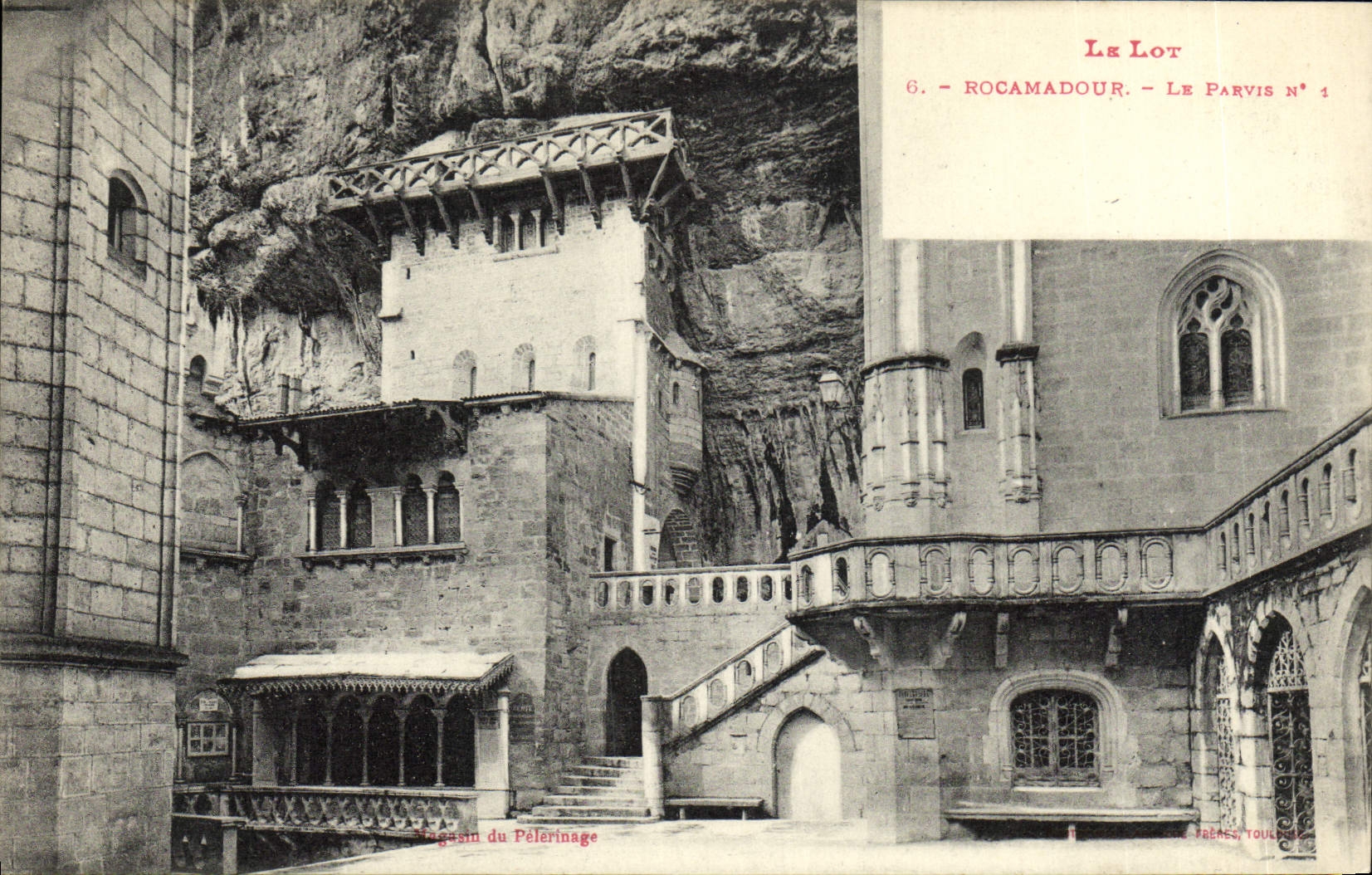 VINTAGE POSTCARD the Batch Rocamadour Parvie