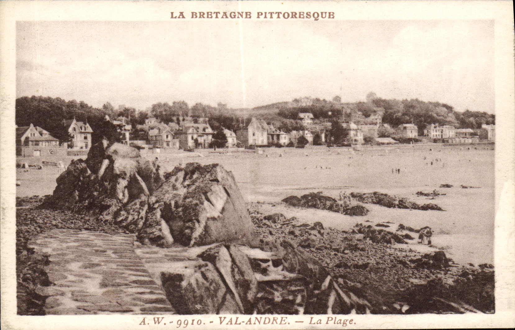 CPA La Bretagne Pittoresque Val Andre La Plage