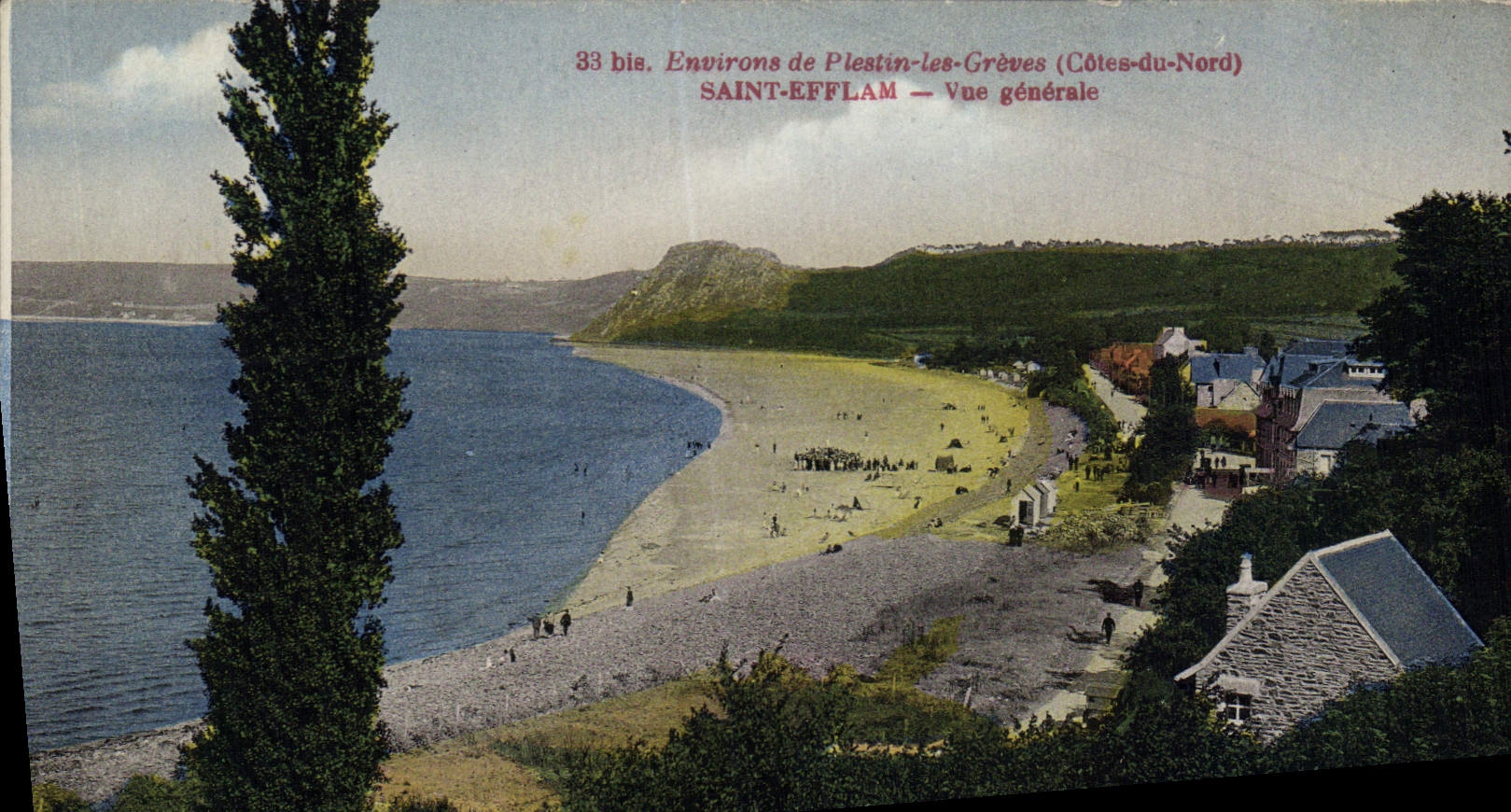 VINTAGE POSTCARD Surroundings De Plestin the Strikes Holy Efflam View