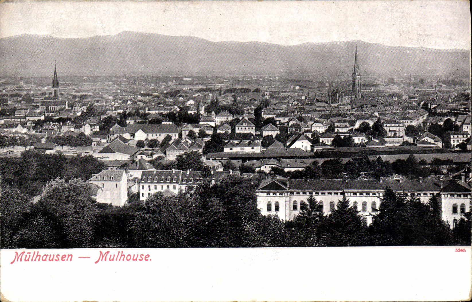 VINTAGE POSTCARD Mulhausen Mulhouse