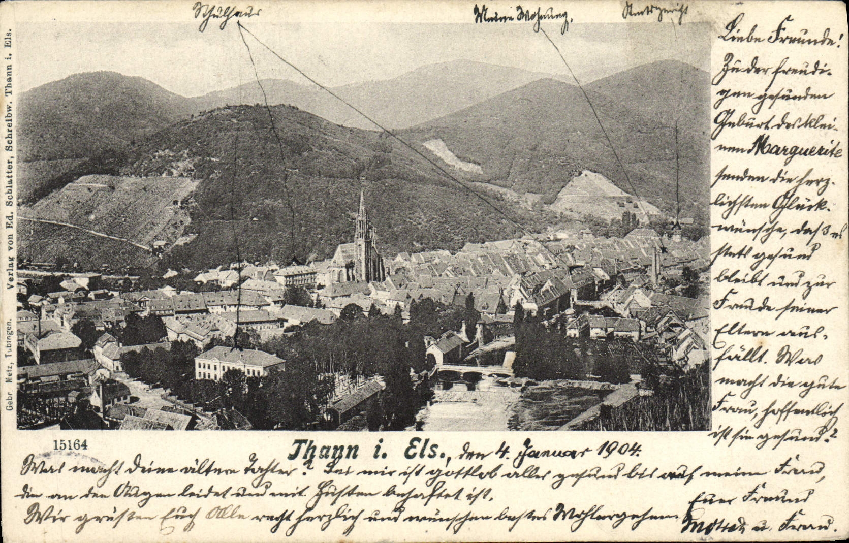 VINTAGE POSTCARD Thann I Els