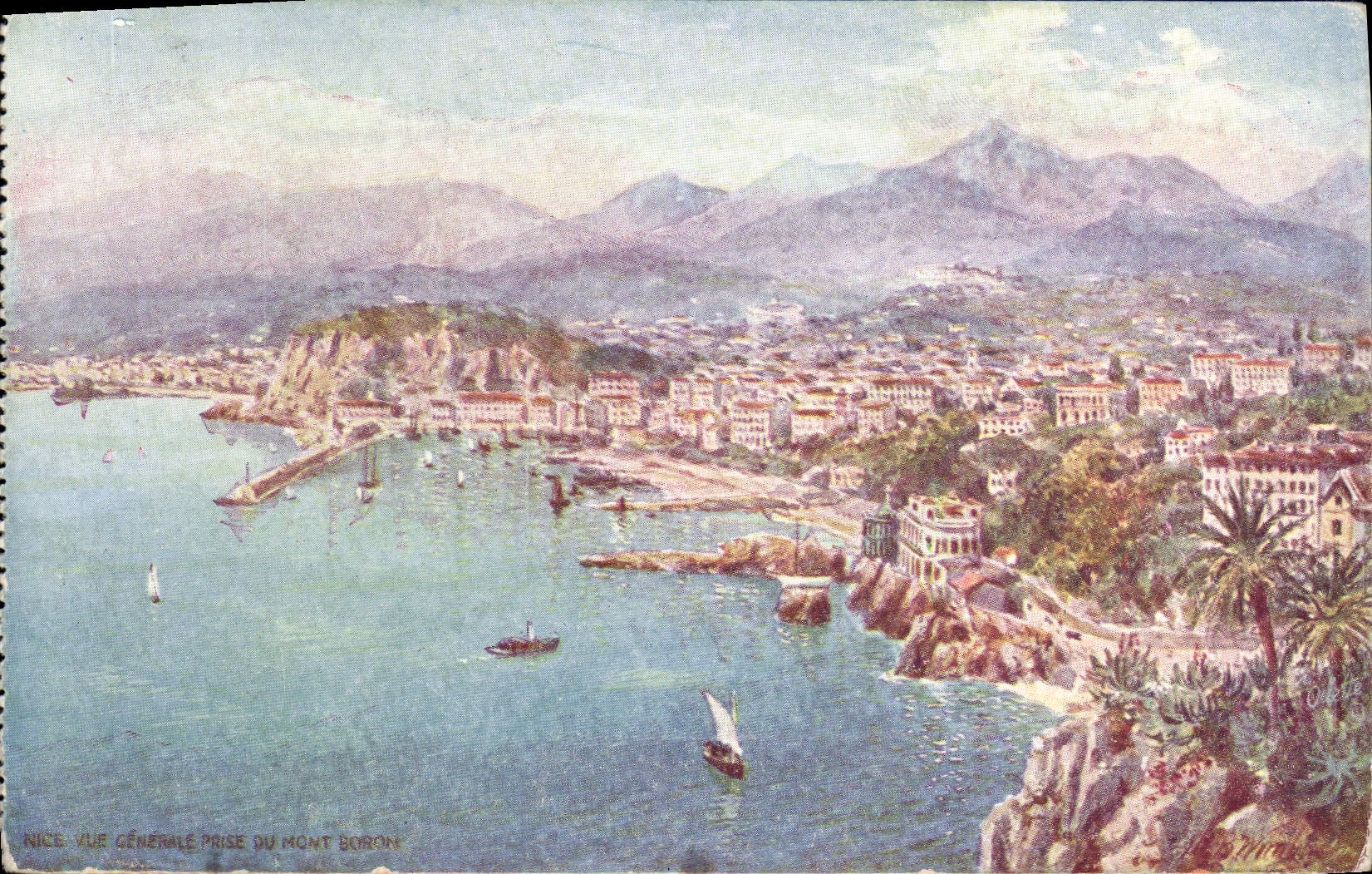 CPA Vue generale prise du Mont Boron
