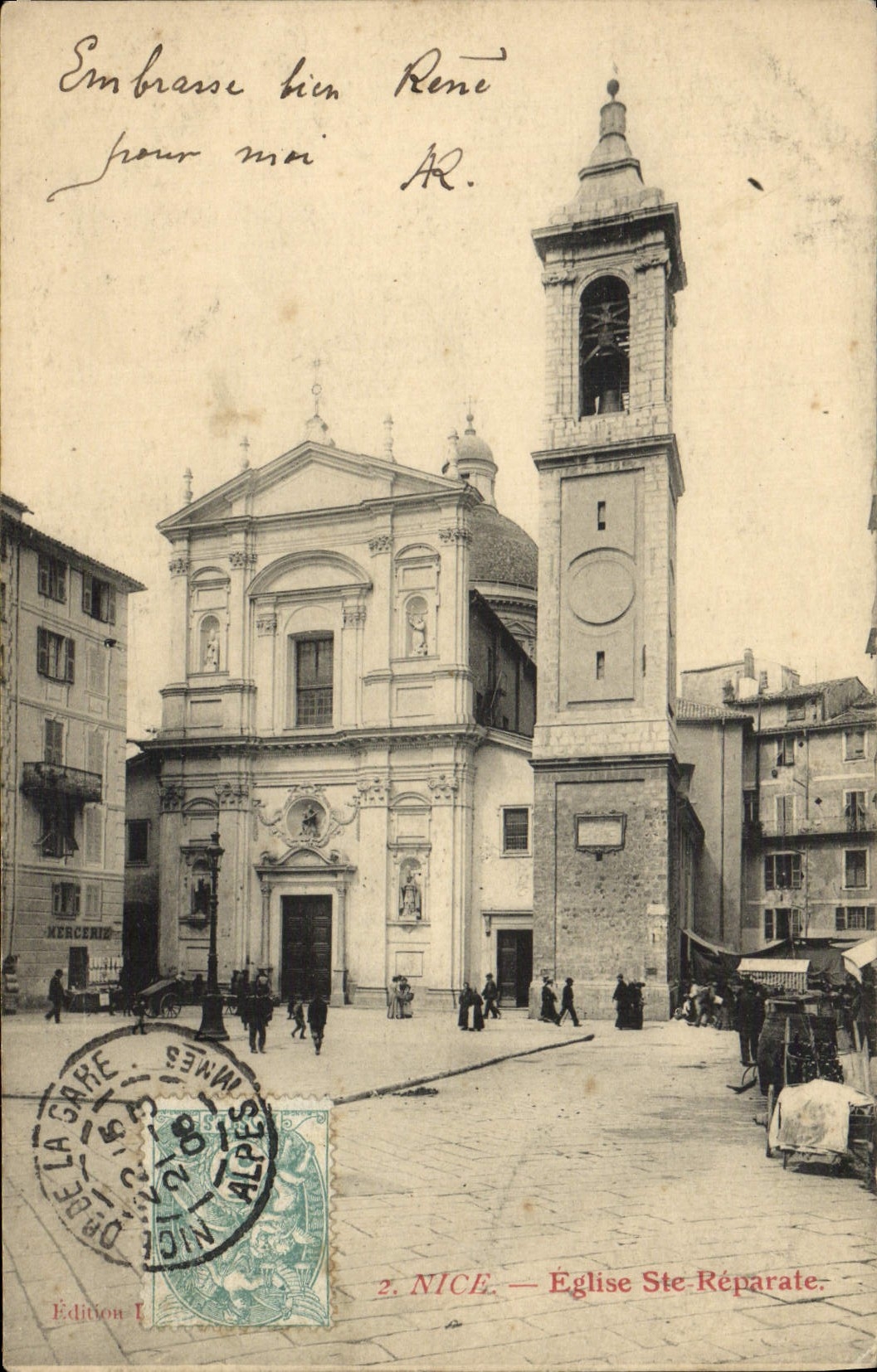 CPA Nice Eglise Ste Reparate