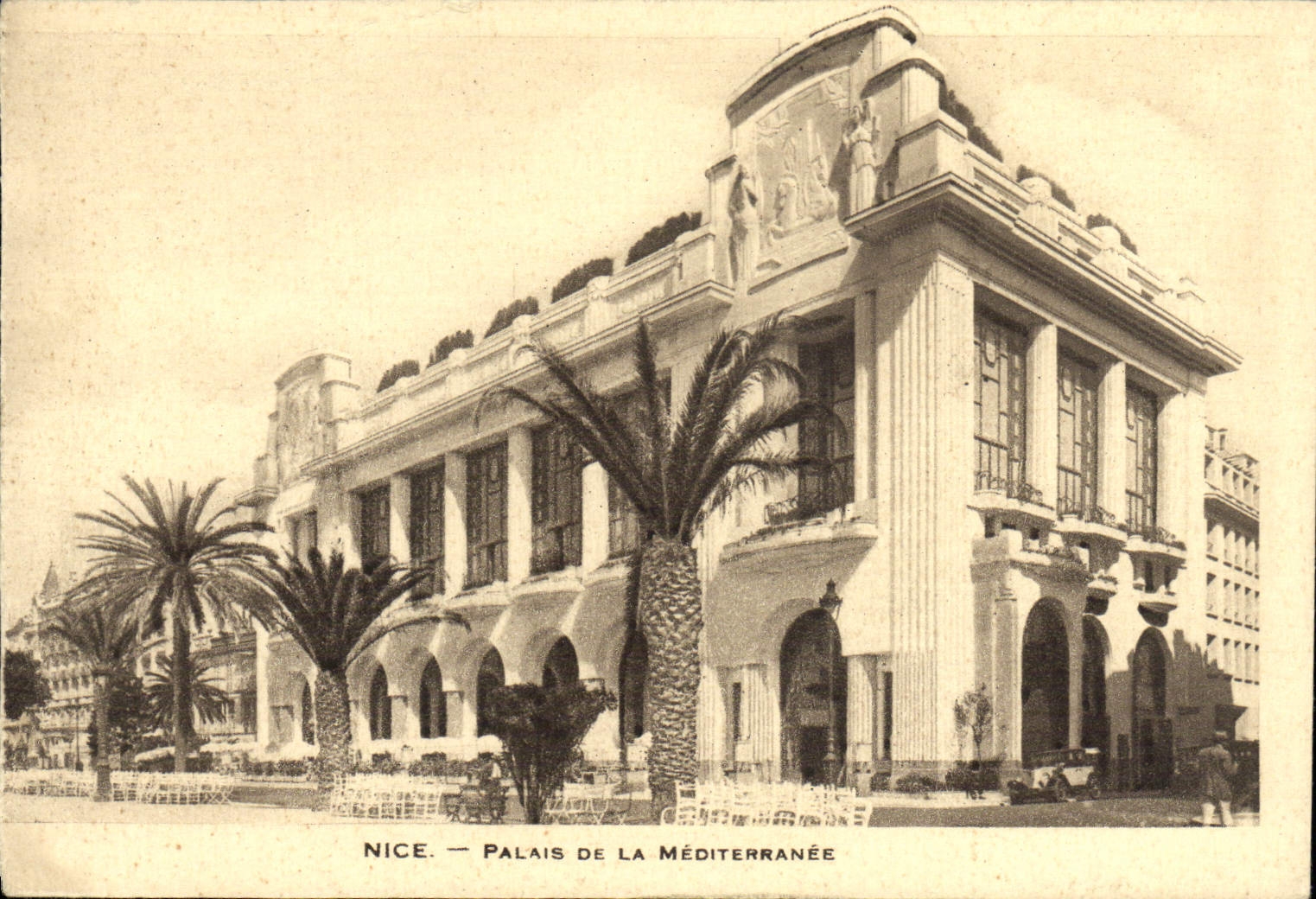 CPA Nice Palais De La Mediterranee