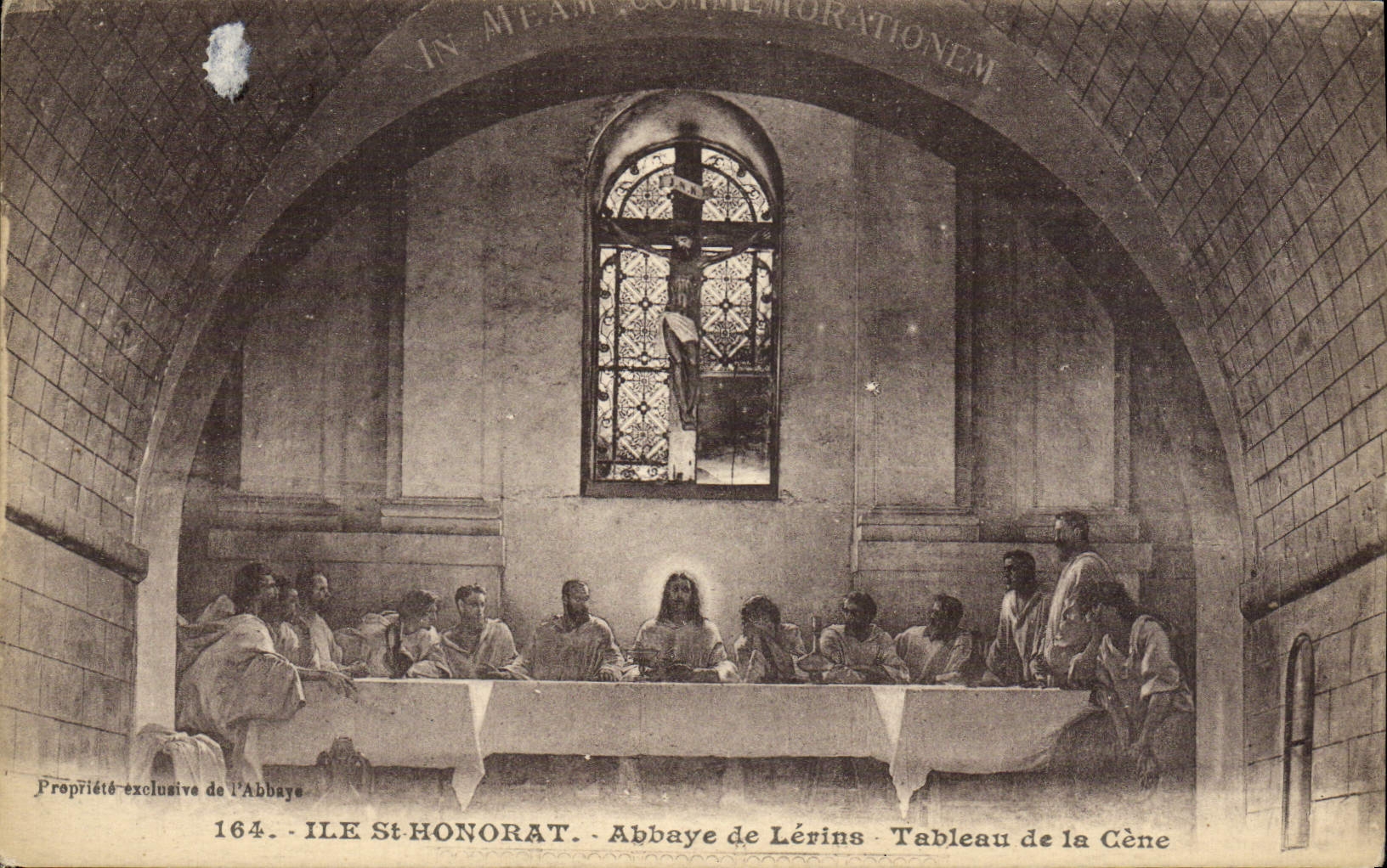 CPA Ile St Honorat Abbaye De Lerins Tableau De la Cene