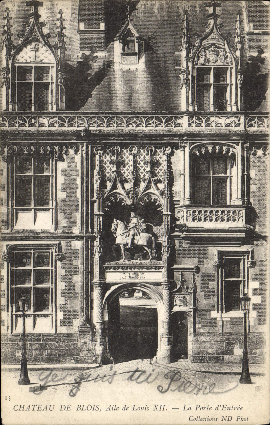CPA Chateau De Blois Aile De Louis XII La Porte D'Entree
