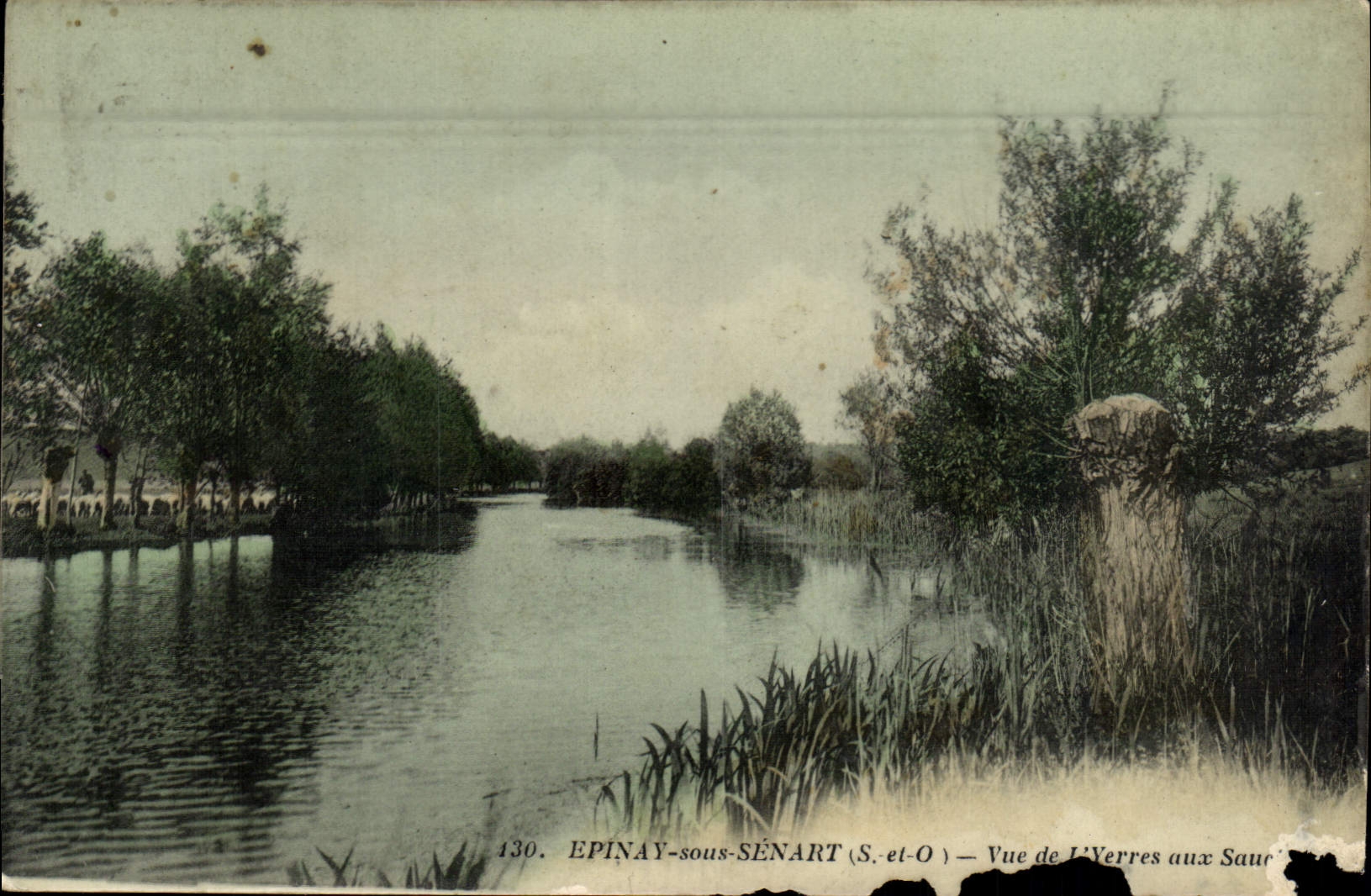 CPA Epinay sous Senart Vue De l'Yerres