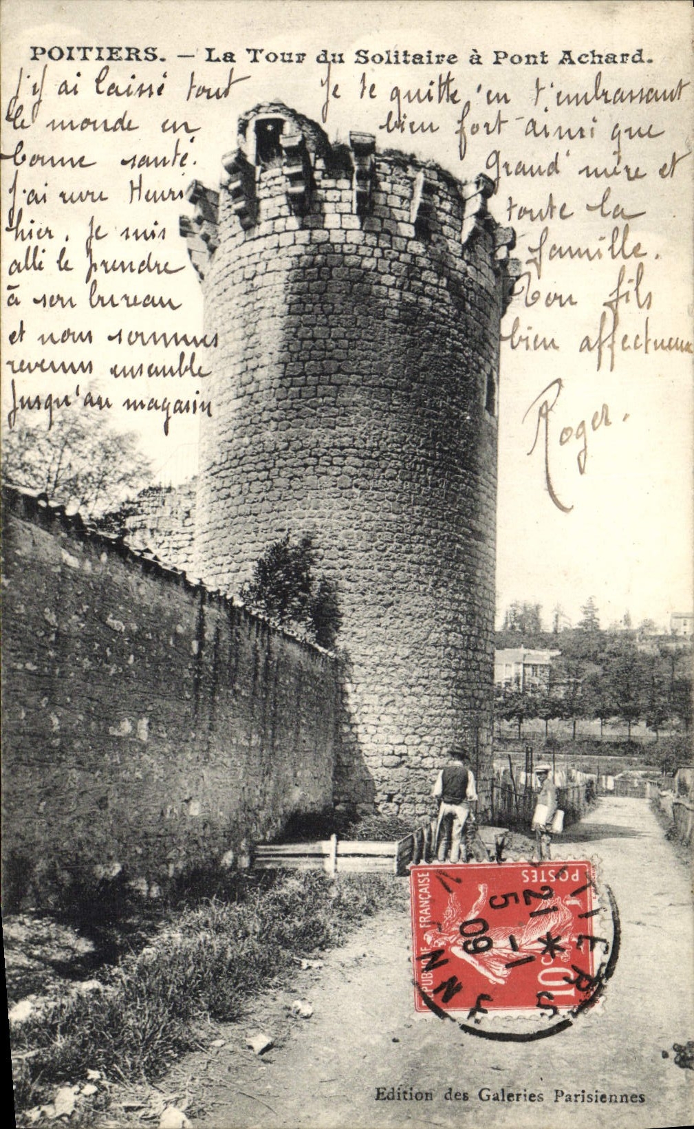CPA Poitiers La Tour du Solitaire a Pont Achard