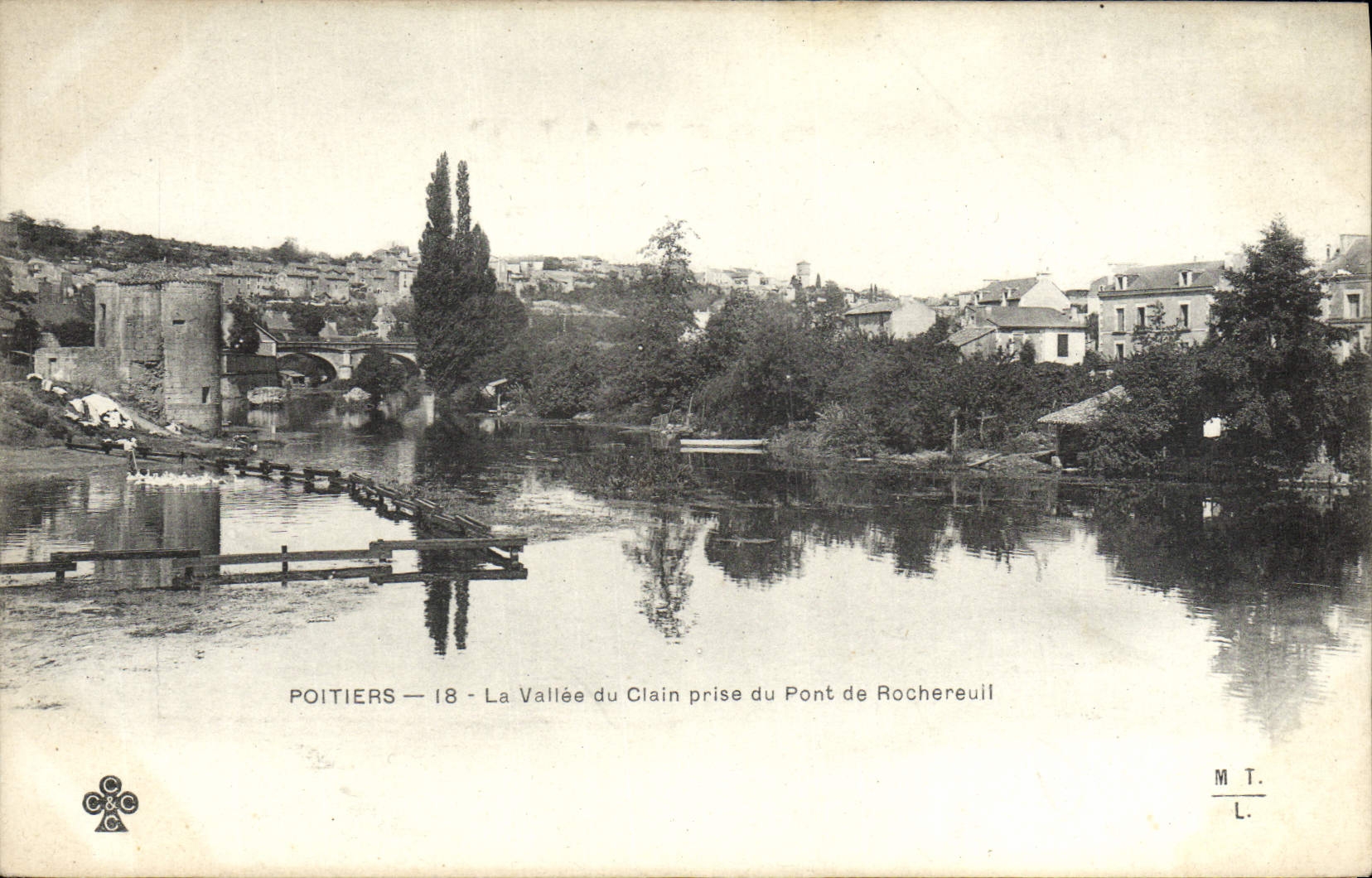 CPA Poitiers La Vallee du Clain Prise du Pont de Rochereuil