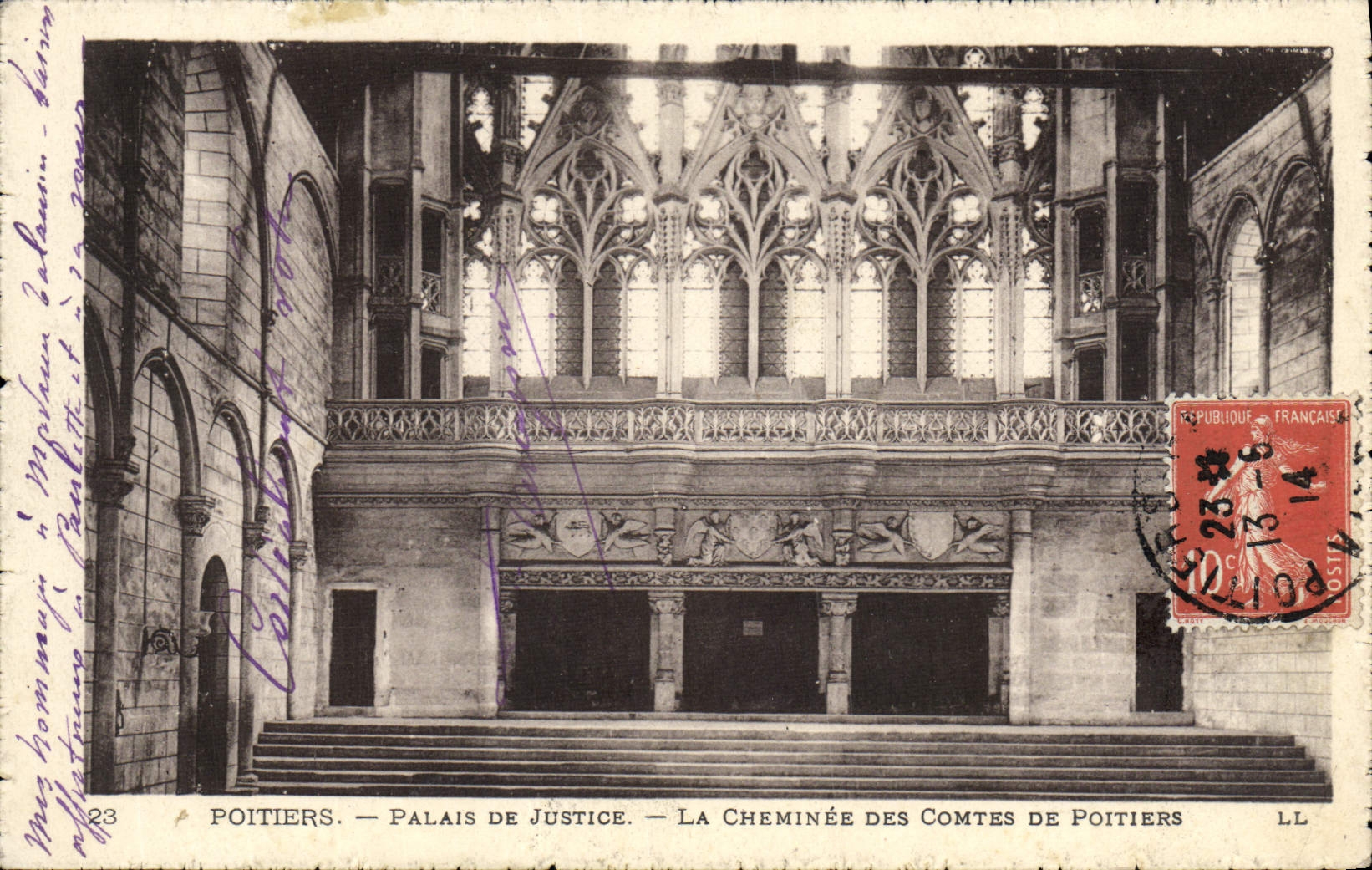 CPA Poitiers Palais de Justice La Cheminee Des Comtes de Poitiers