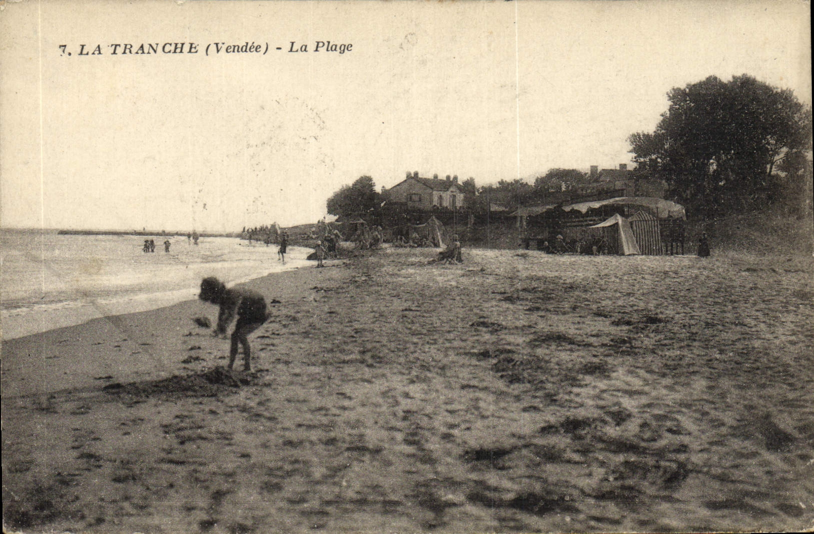 VINTAGE POSTCARD the Section the Beach