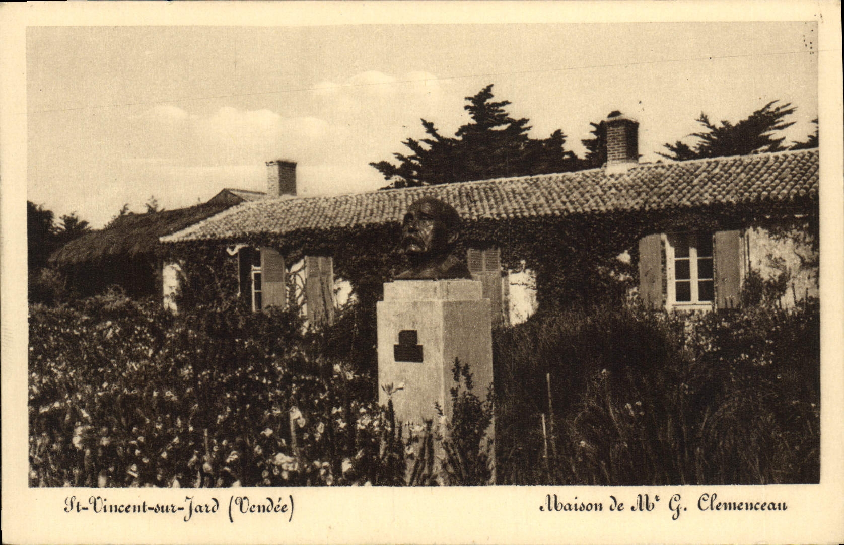 CPA St Vincent Sur Jard Maison de Clemenceau