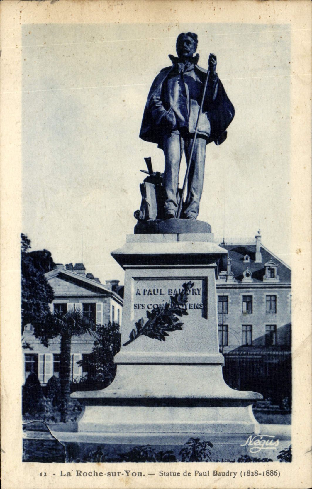 VINTAGE POSTCARD the Rock on Yon Rules of Paul Baudry 1826 1886