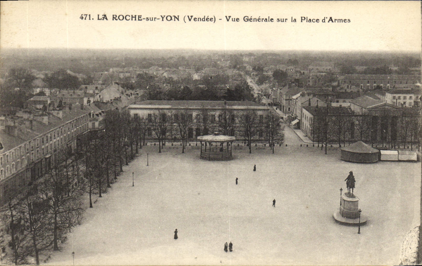 VINTAGE POSTCARD the Rock on Yon View on the Place of Weapons