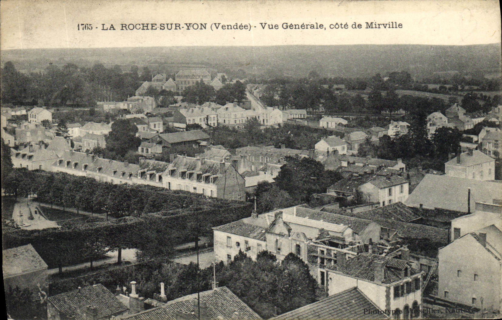 VINTAGE POSTCARD the Rock on Yon View Dimension of Mirville