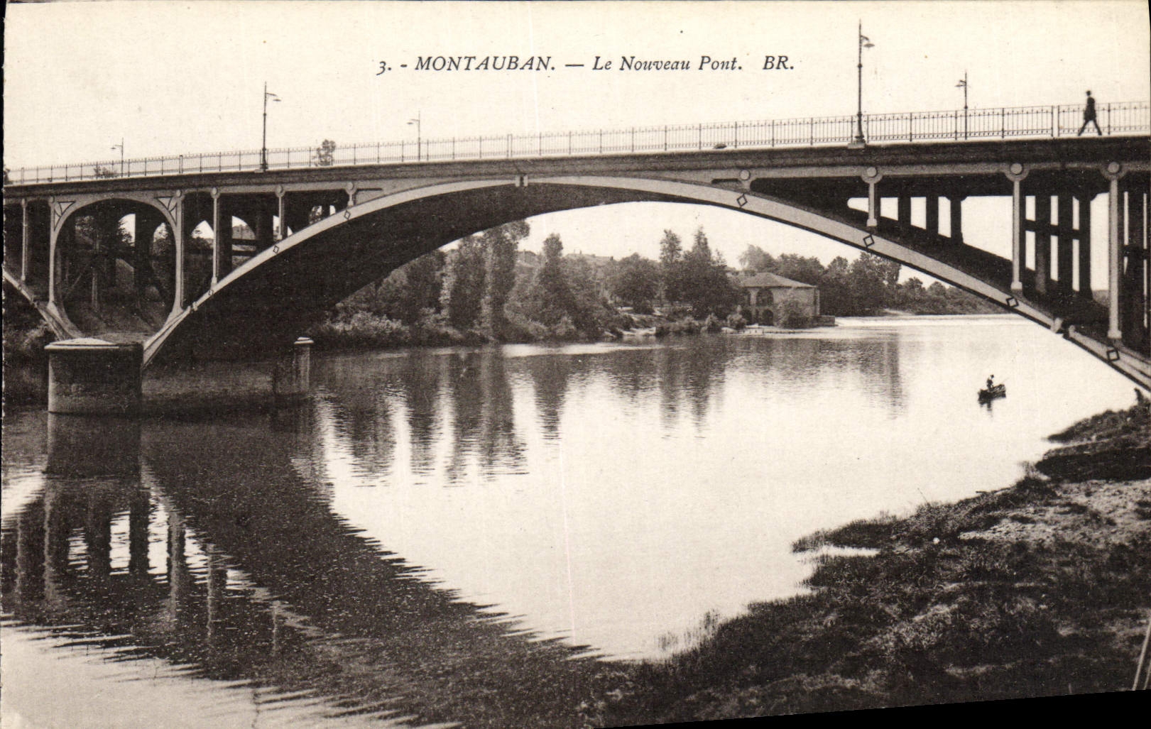 VINTAGE POSTCARD Montauban the New Bridge