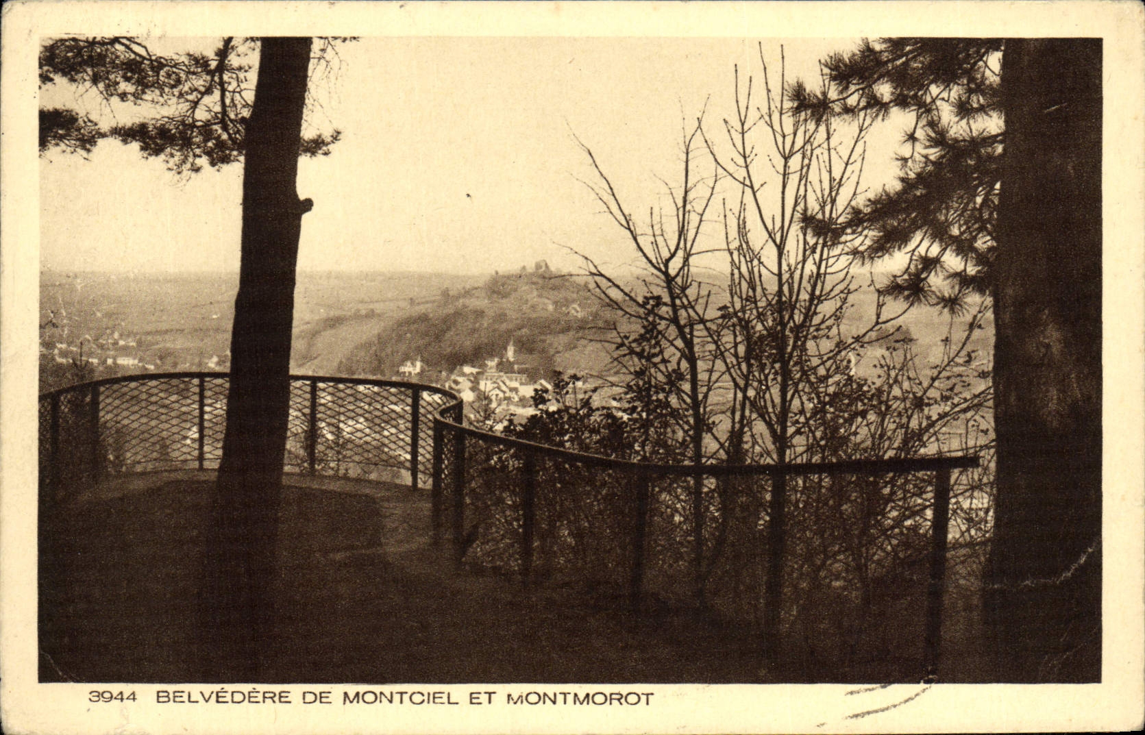 VINTAGE POSTCARD View-point De Montciel And Montmorot
