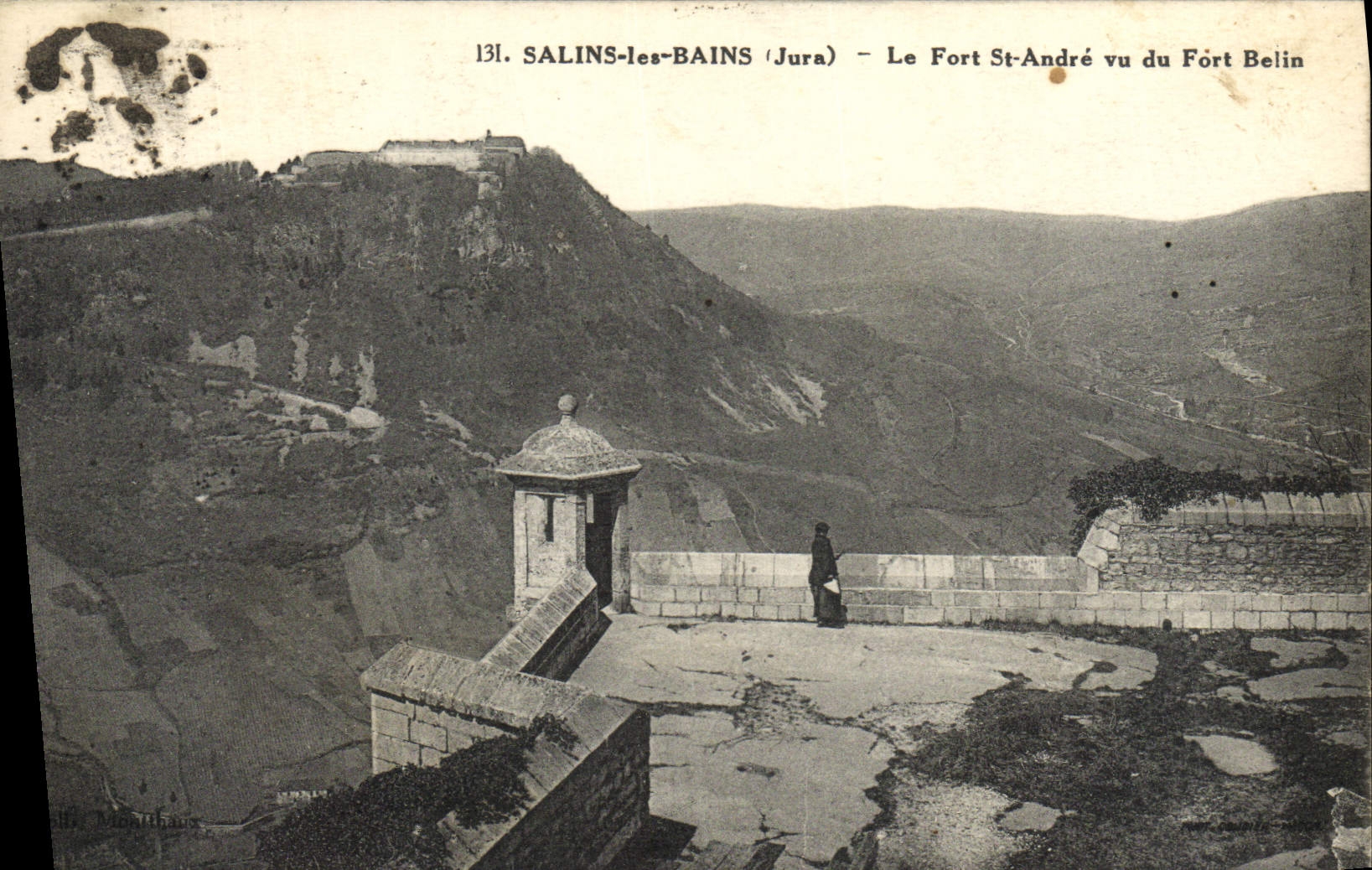 VINTAGE POSTCARD Saline les Bains strong St Andre seen of Strong Belin