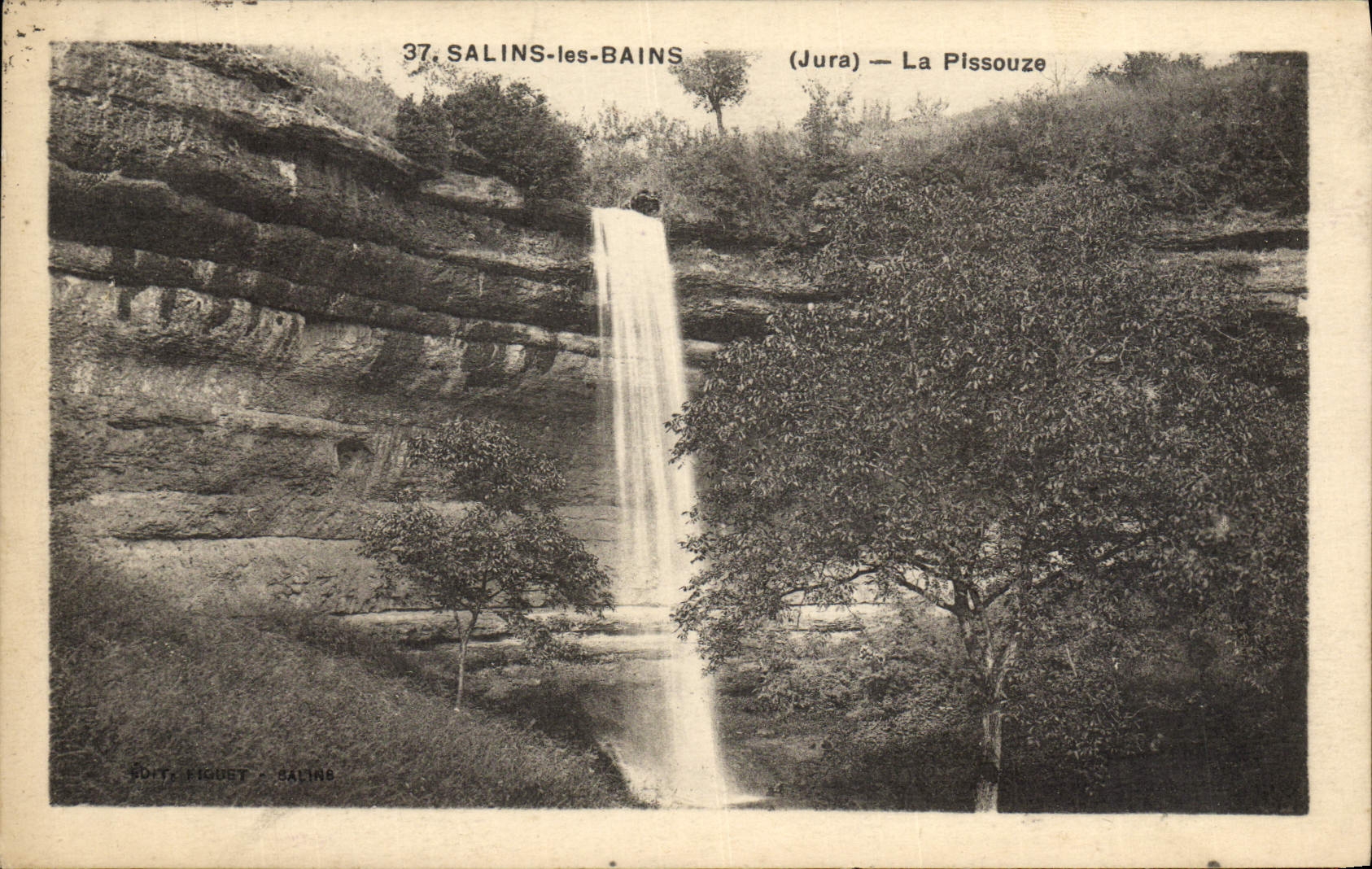 VINTAGE POSTCARD Saline les Bains Pissouze