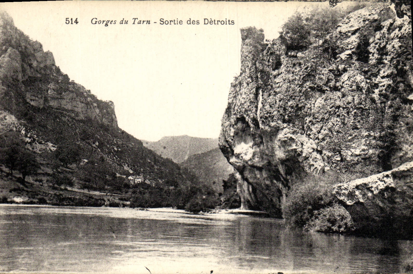CPA Gorges Du Tarn Sortie des Detroits