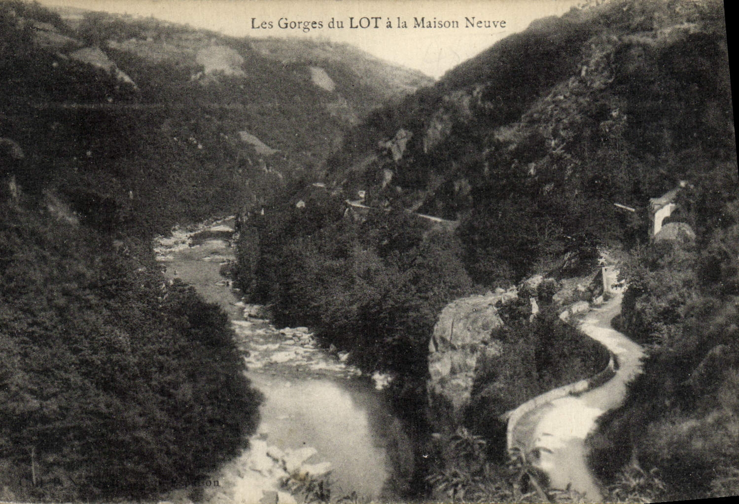 VINTAGE POSTCARD Falls Of the Batch at the New House