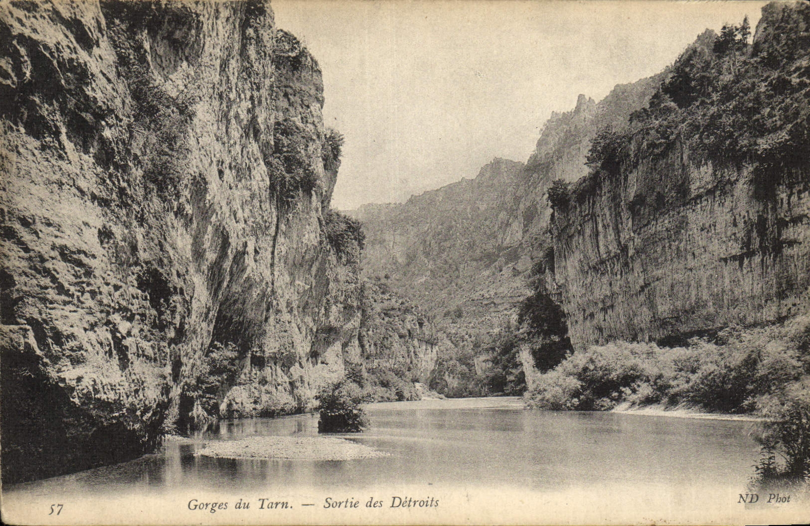 CPA Gorges Du Tarn Sortie des Detroits
