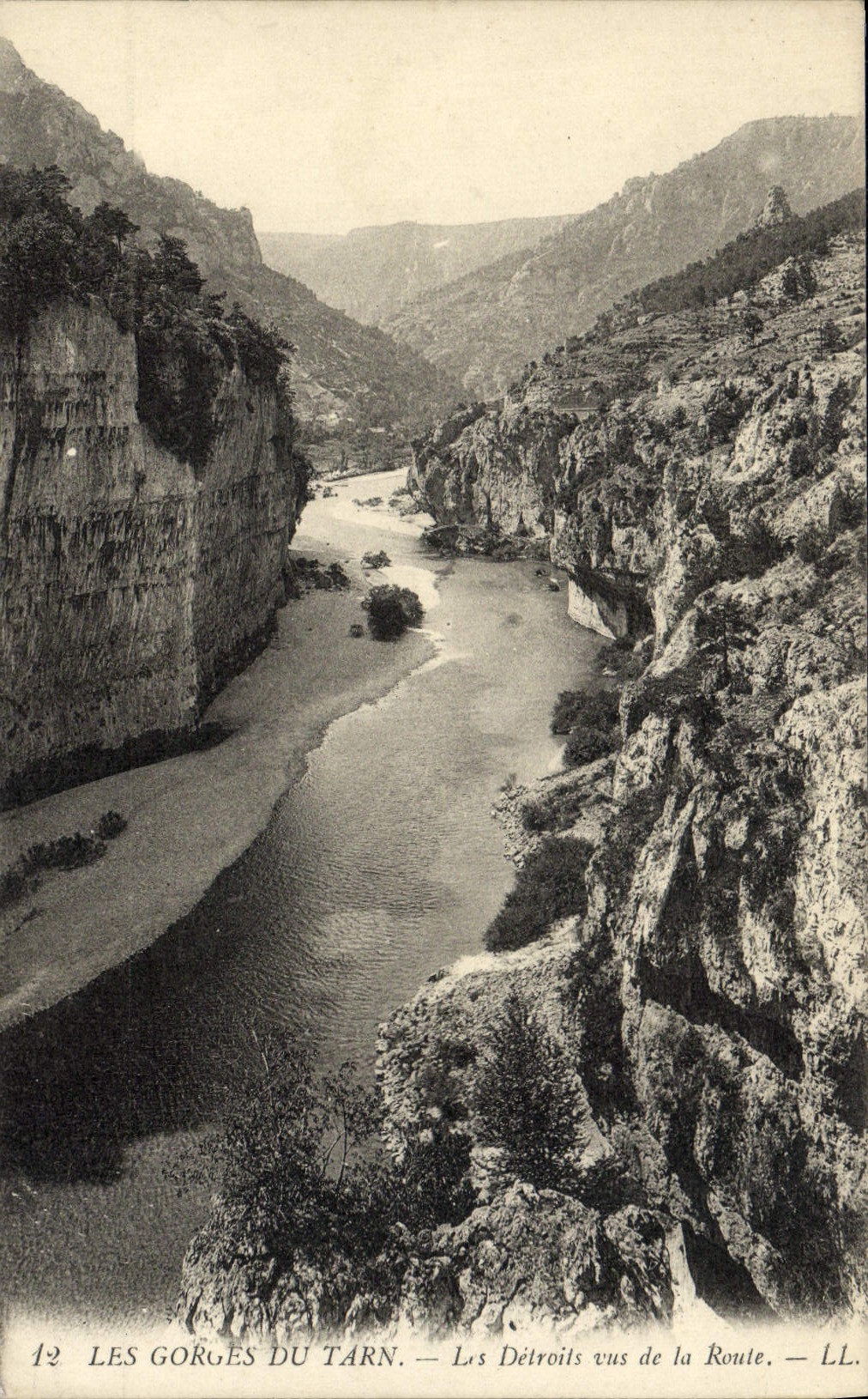 CPA Gorges Du Tarn Les detroits vus de la route