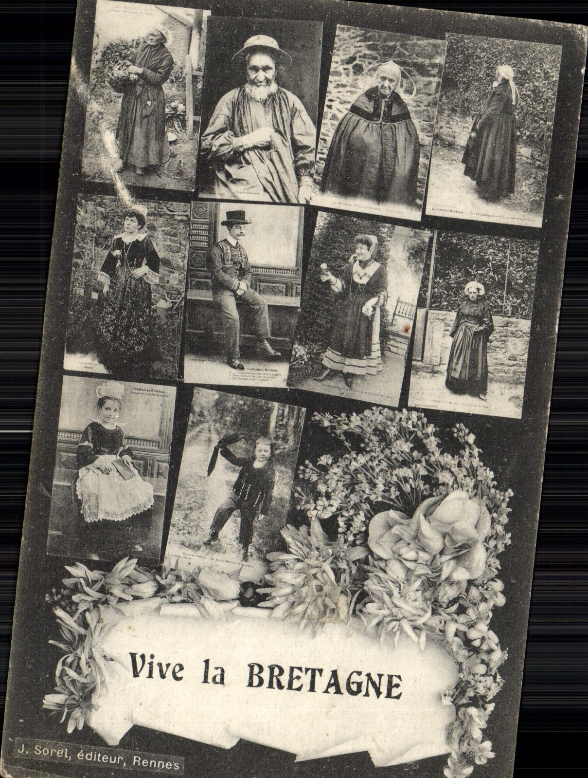 CPA Vive la Bretagne Folklore 