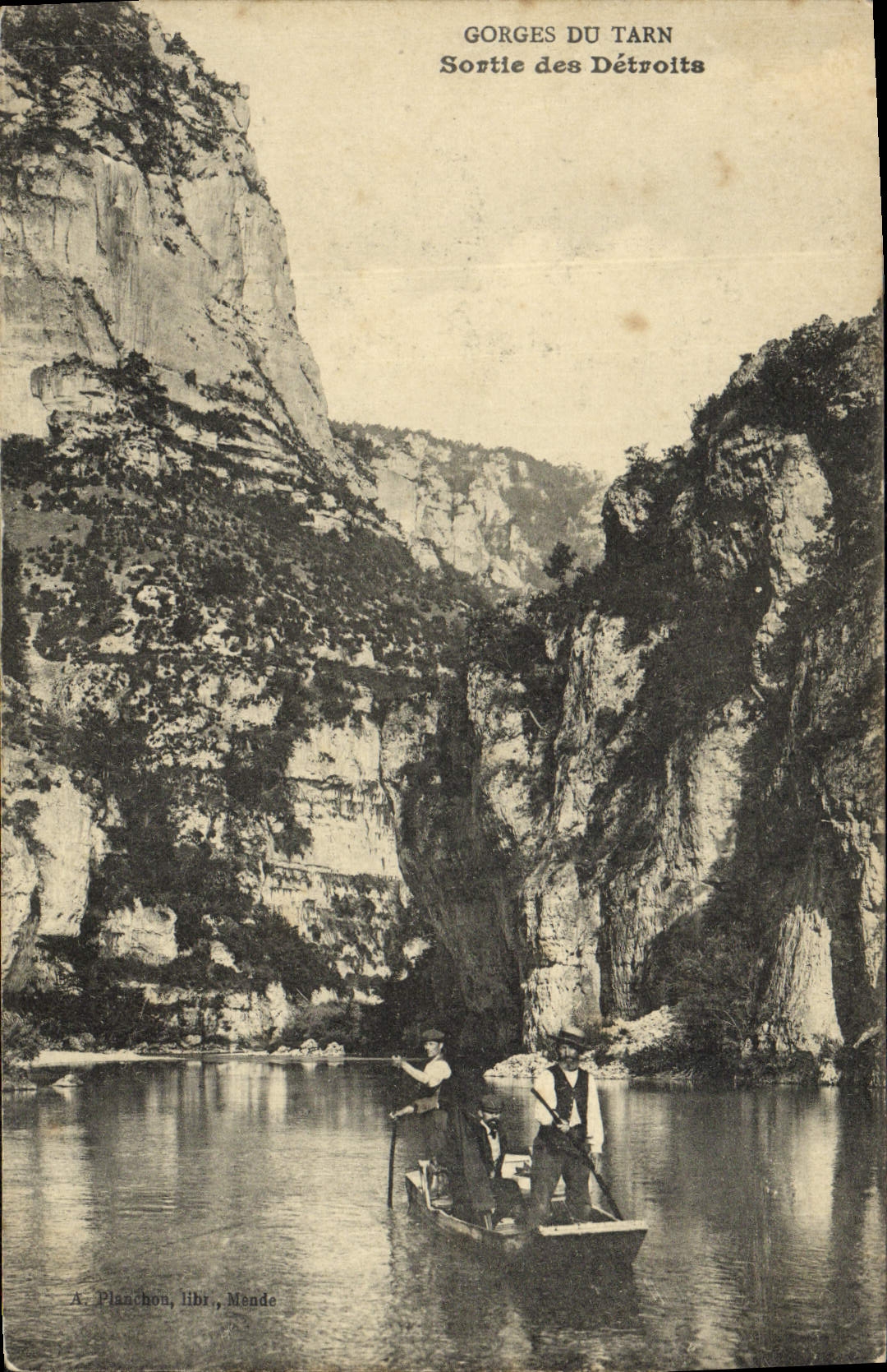 CPA Gorges Du Tarn Sortie des Detroits