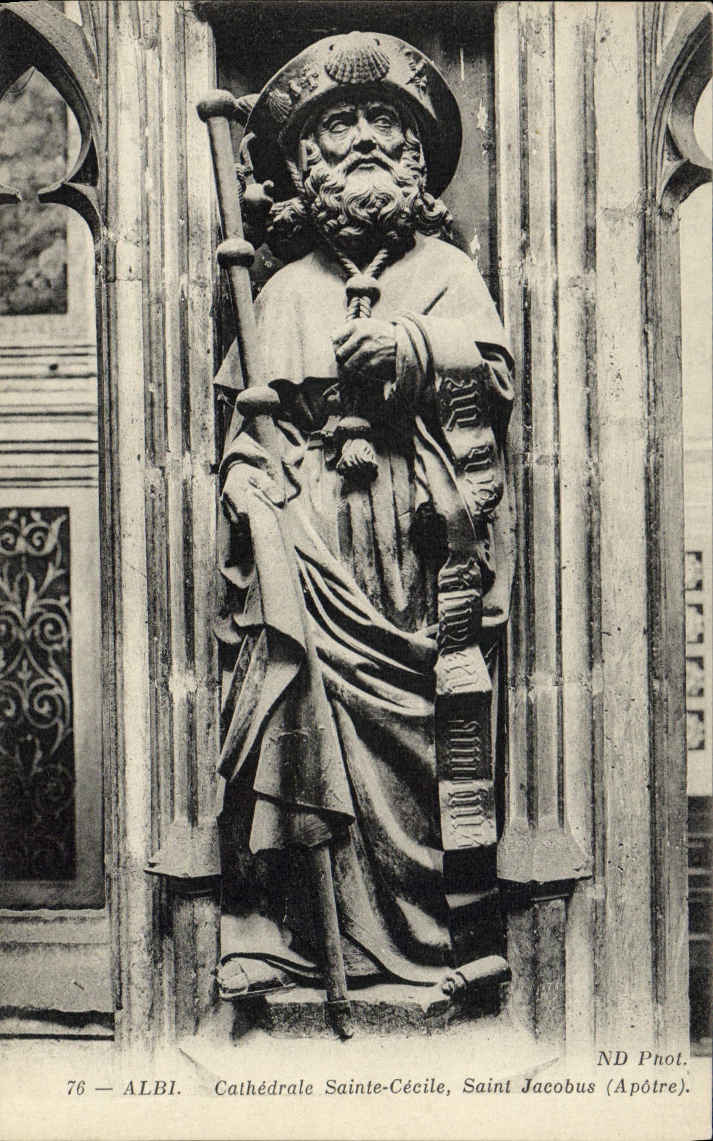VINTAGE POSTCARD Albi holy Cathedral Cecile Saint Jacobus Apostle