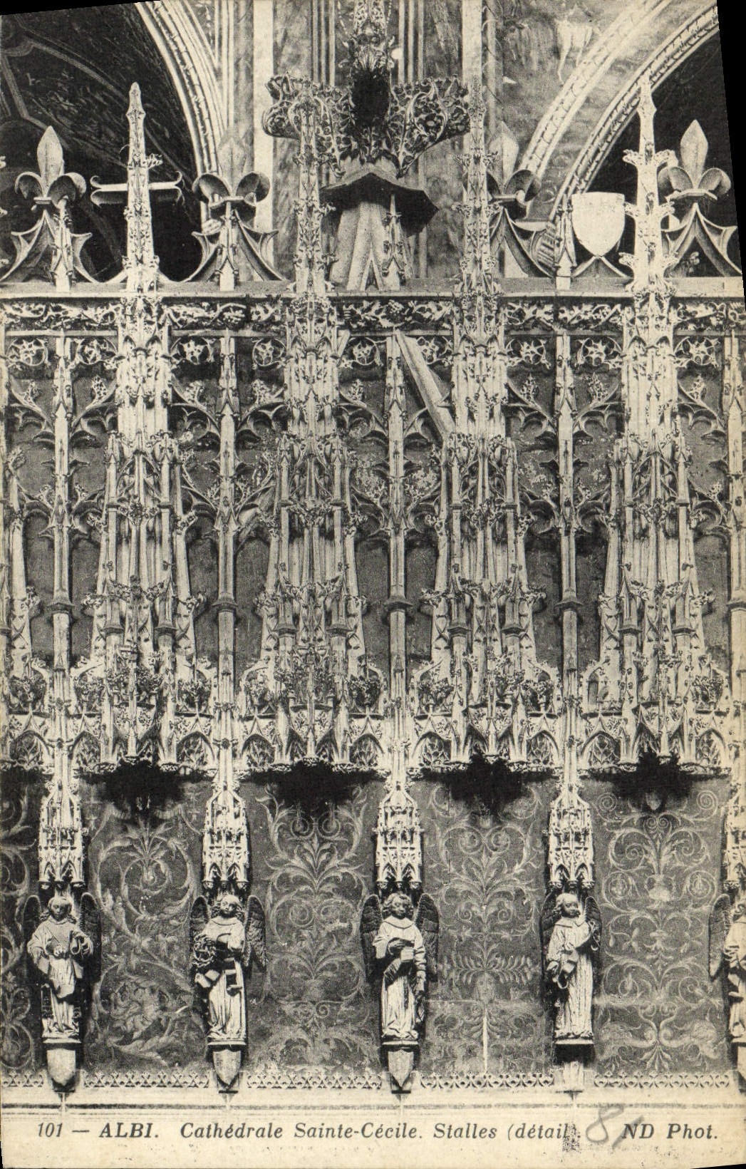Catedral Sainte Cecile Stalles de Albi de la POSTAL de la VENDIMIA