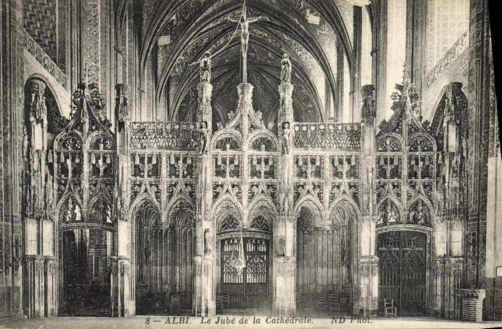 POSTAL Albi Jube de la VENDIMIA de la catedral