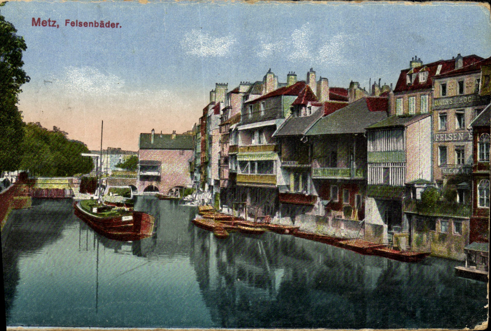 POSTAL Metz Felsenbader de la VENDIMIA