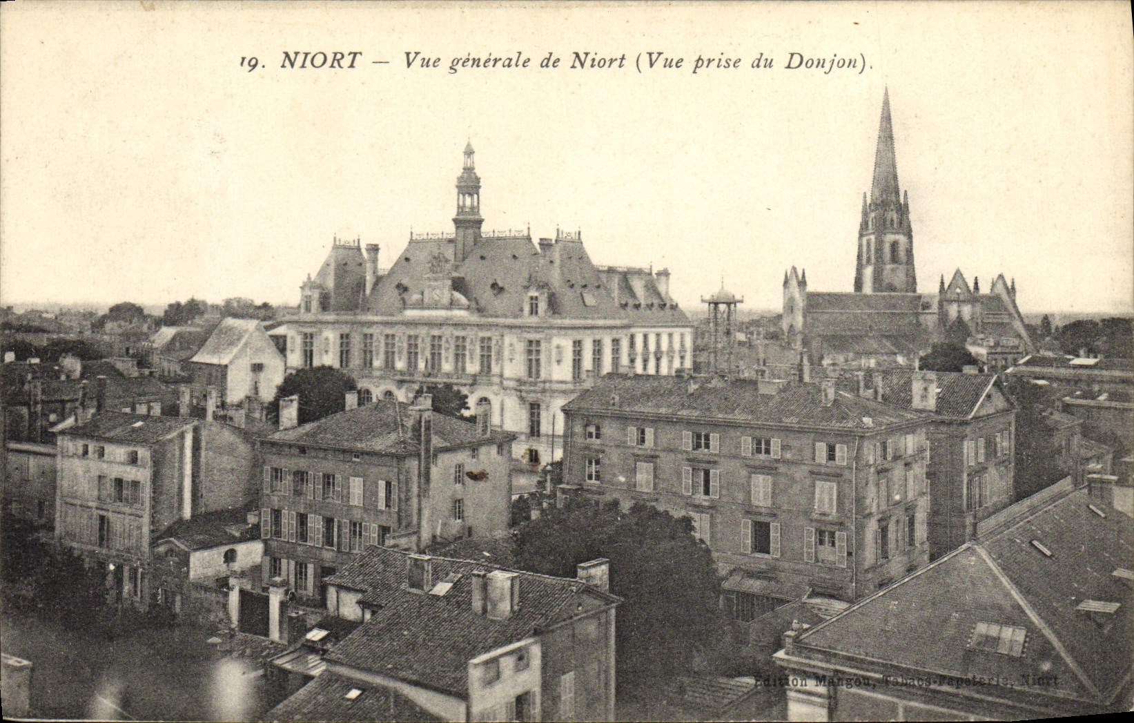 POSTAL Niort View De Niort de la VENDIMIA vista de la subsistencia