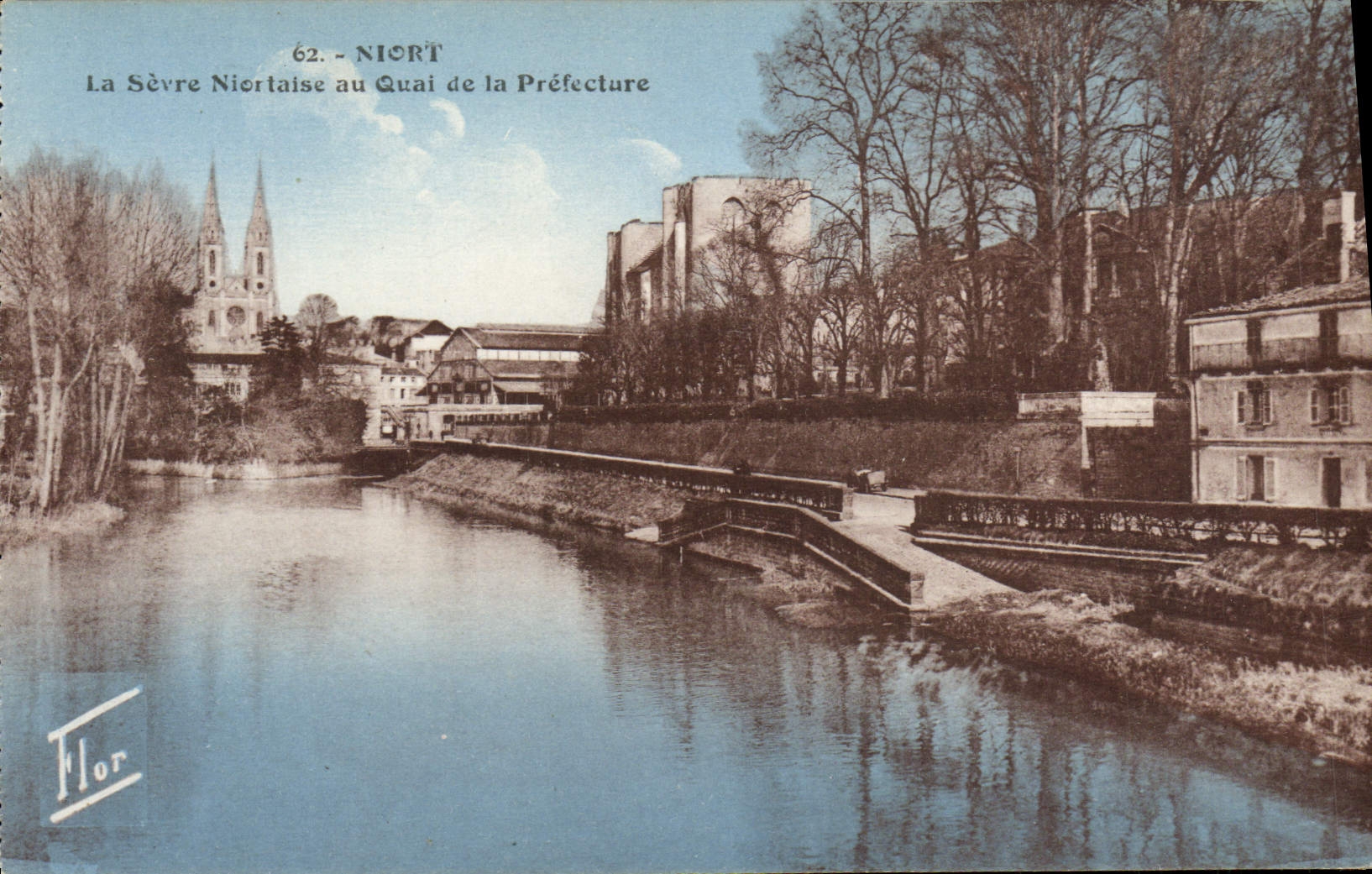 La POSTAL Niort de la VENDIMIA la separa Niort con el Quay de la prefectura
