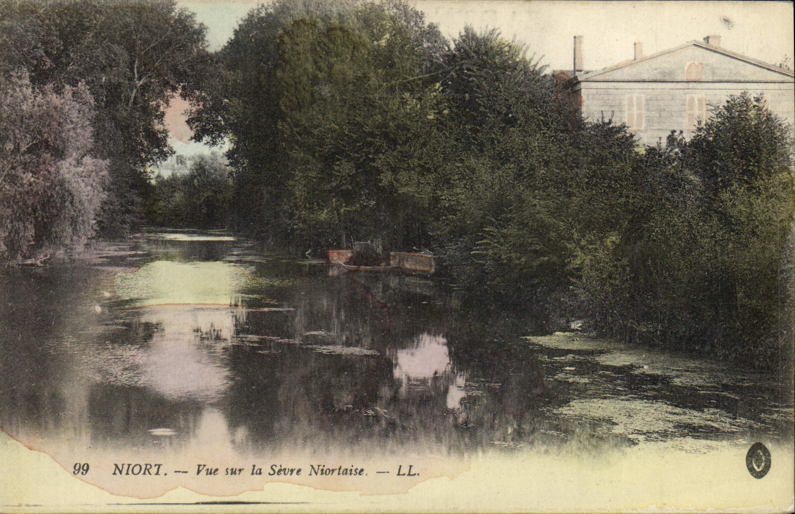 La POSTAL Niort Vue de la VENDIMIA encendido separa Niort