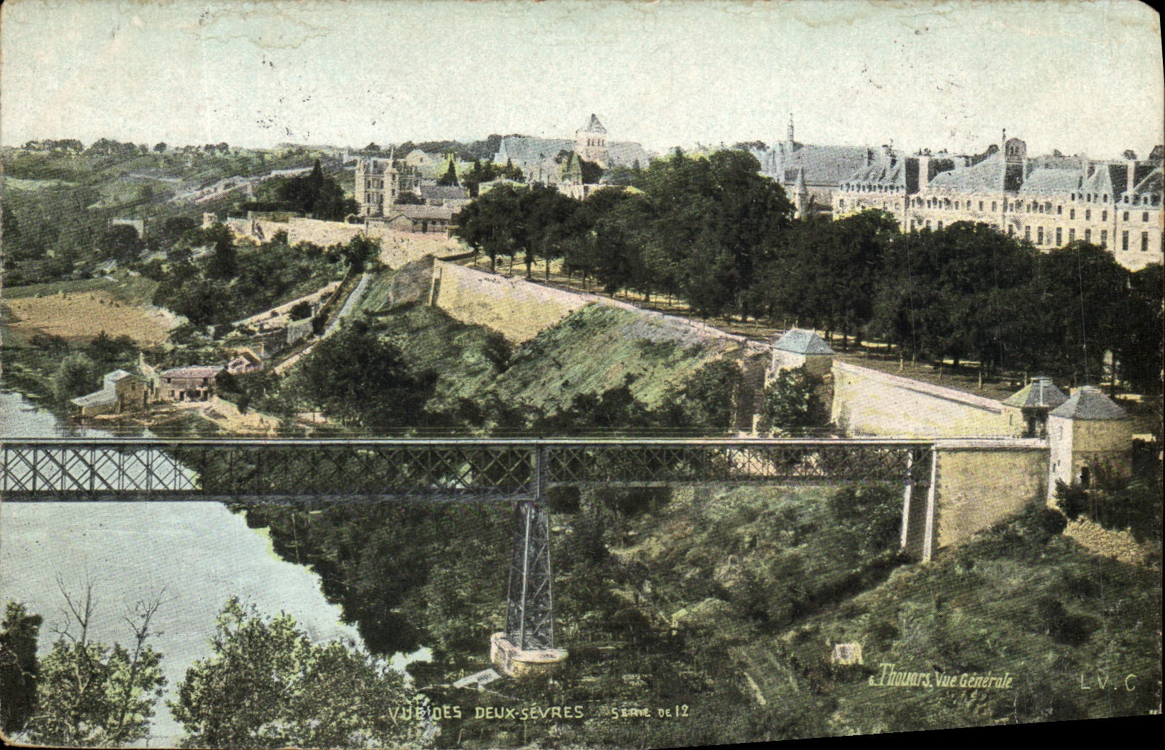 VINTAGE POSTCARD Thouars View