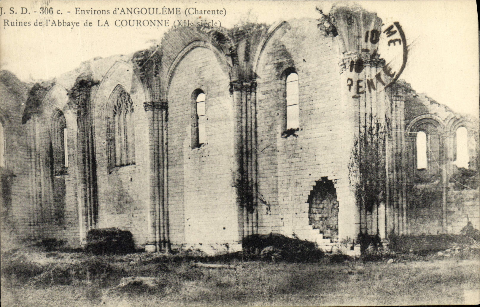 CPA Environs d'Angouleme Ruines De l'Abbaye De La Couronne