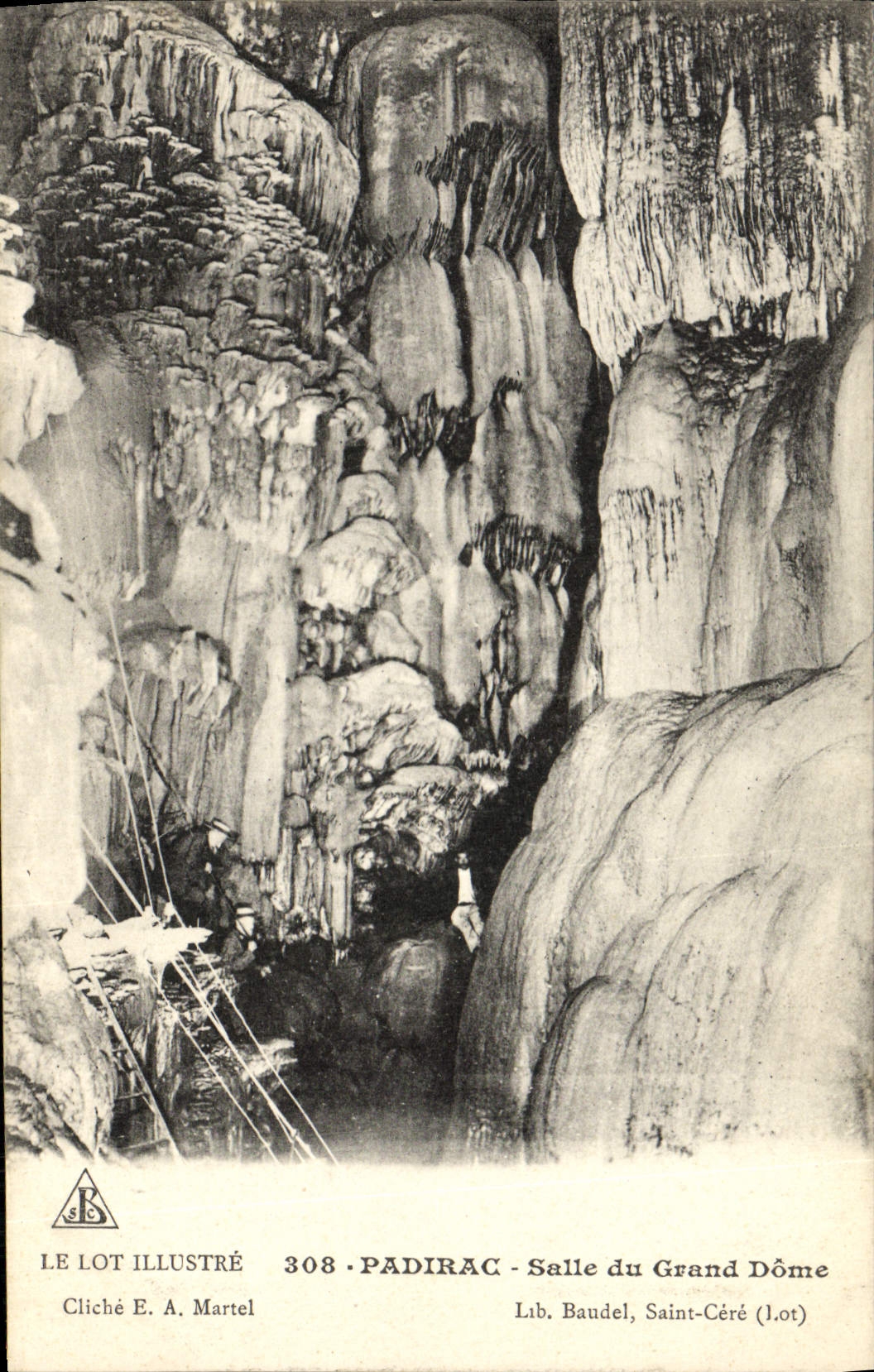 CPA Le Lot Illustere Padirac Salle Du Grand Dome