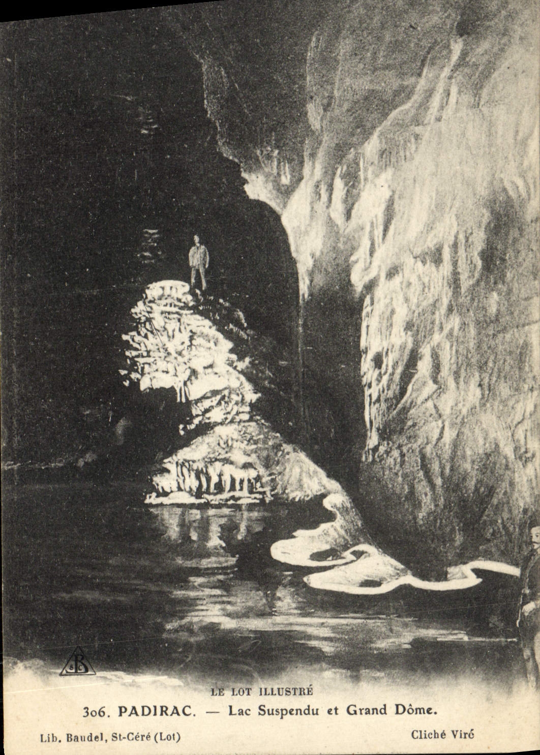 VINTAGE POSTCARD the Batch Illustere Padirac Lake Suspended And Large Dome