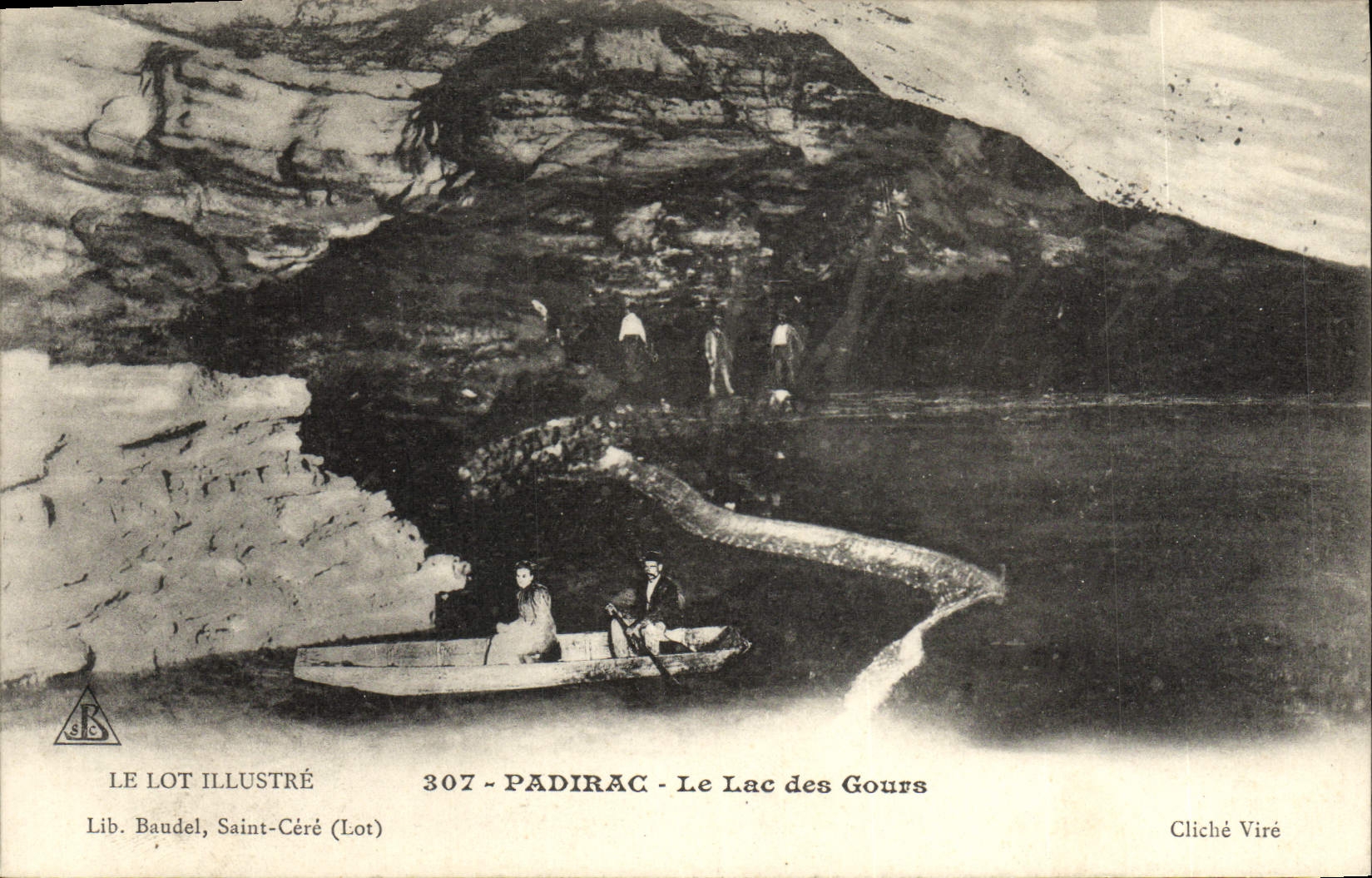 CPA Le Lot Illustere Padirac Le Lac Des Gours