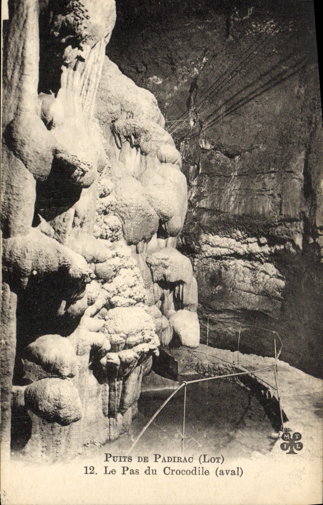 CPA Puits De Padirac Le Pas Du Crocodile