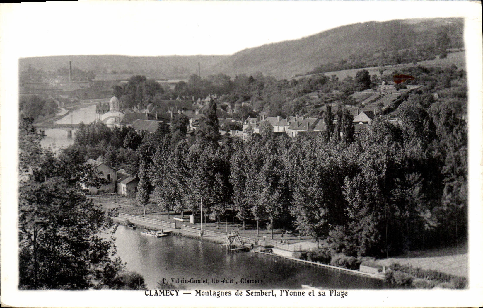 CPA Clamecy Montagnes De Sembert L'Yonne Et Sa Plage