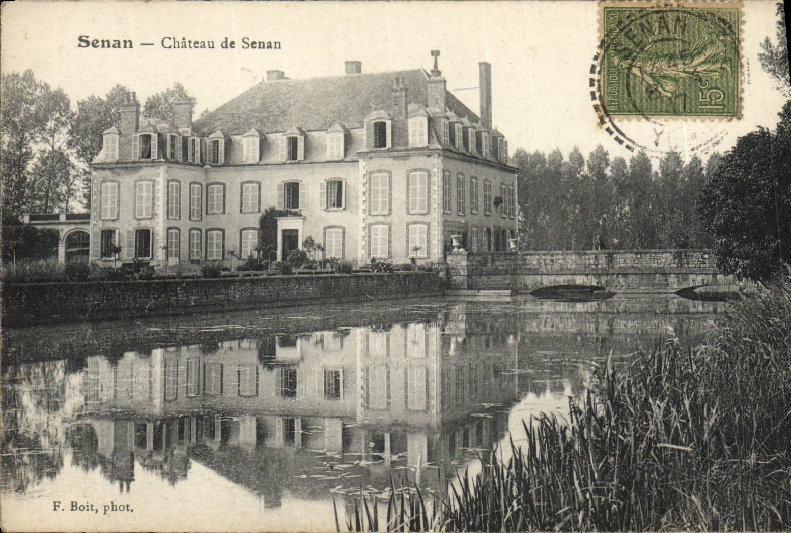 VINTAGE POSTCARD Senan castle De Senan