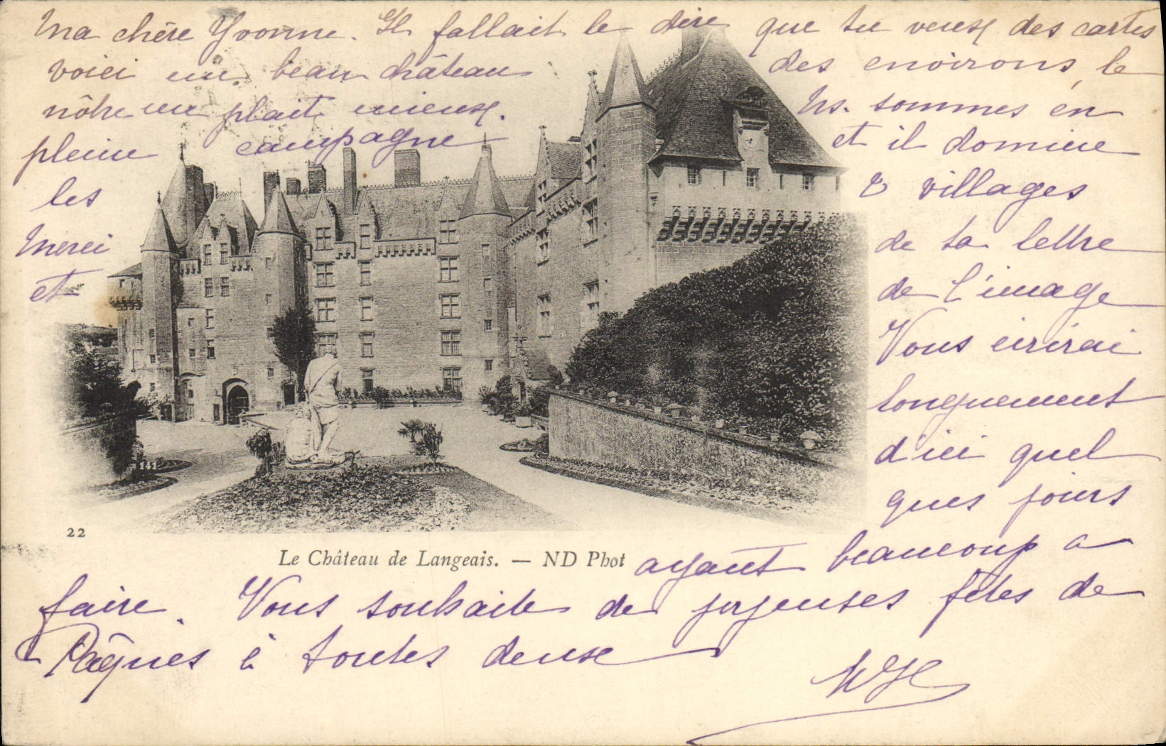 CPA Le Chateau De Langeais