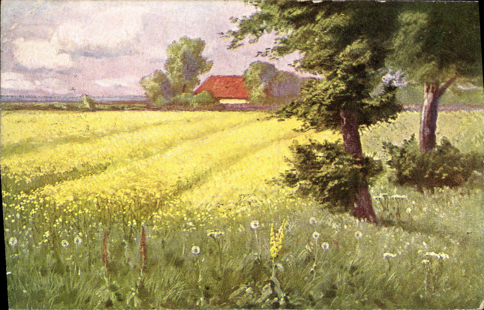 CPA Paysage a la campagne