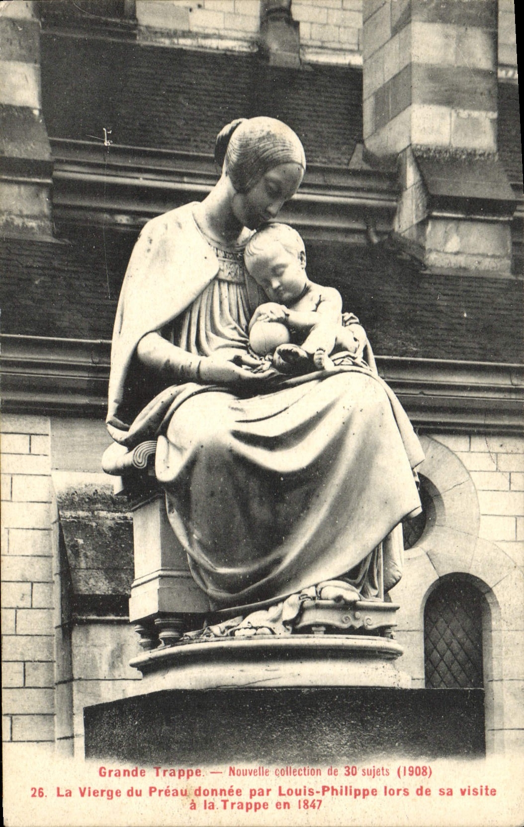 CPA Grande Trappe Nouvelle La Vierge Du Preau Donnee Par Louis Philippe Lors De Sa Visite en 1847