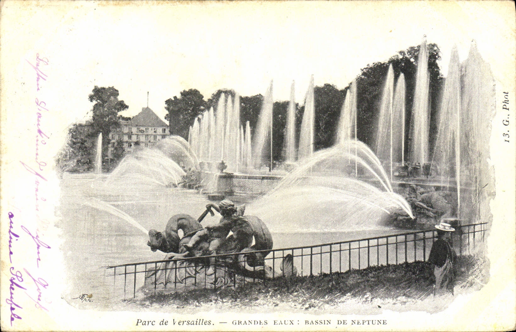 CPA Parc De Versailles Grandes Eaux Bassin De Neptune